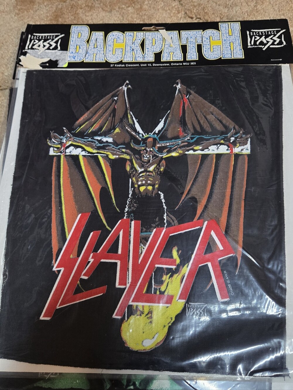 Vintage Slayer Backstage Pass Backpatch